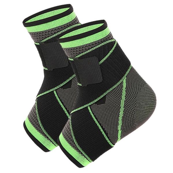 

1 pair ankle brace support men women adjustable compression ankle brace for sports protective bandage for training, Blue;black