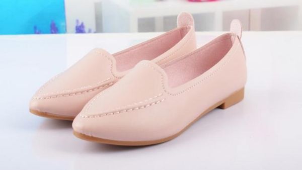 

women's shoes in spring and autumn flat bottom pointed end shallow mouth @57, Black