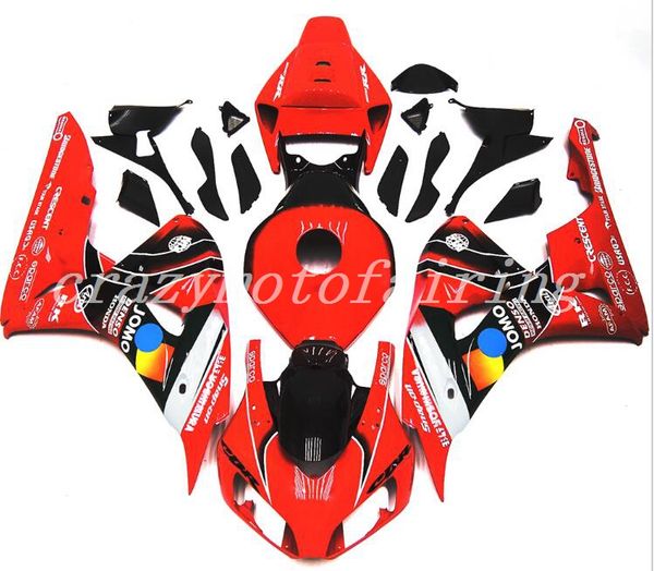 

4 подарки новый abs литье под давлением мотор обтекатели комплекты 100% подходит для honda cbr1000rr 06 07 2006 2007 капот кузова набор поль