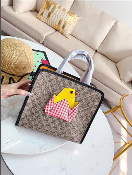 

fashion women's bag 2020 new ladies printing cute wind yellow duck large capacity crossbody bag hand bags luxury ladies shopping bag wa
