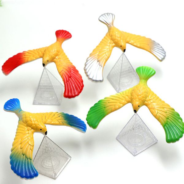 

amazing balancing eagle with pyramid stand magic bird desk fun funny gadgets novelty interesting toys for children birthday gift