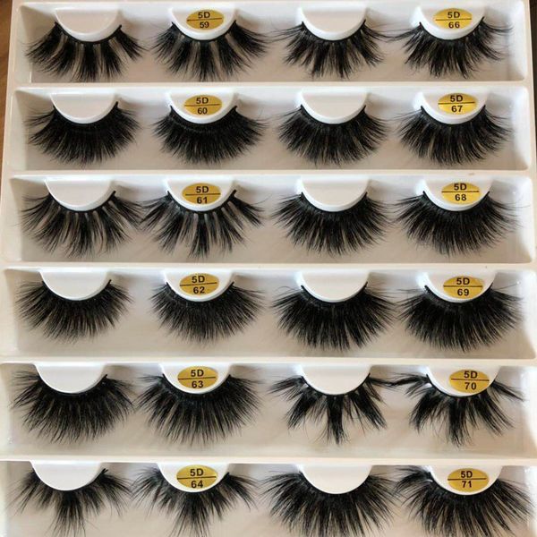 

Lollipop Box Top Quality False Eyelash 5D Mink Strip Silk Lashes Thick Fake Faux Eyelashes Soft Long Handmade False Eyelashes Wholesale