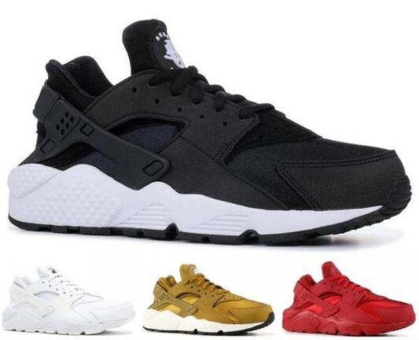 

2019 huarache 1.0 4.0 mens running shoes women run ultra stripe balck white sport shoes designer sneakers trainers 36-45