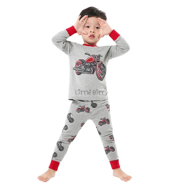 

new spring autumn full sleeve cotton pajamas sets boys pyjamas children's sleepwear baby nightwear homewear unicorn pijamas, Blue;red