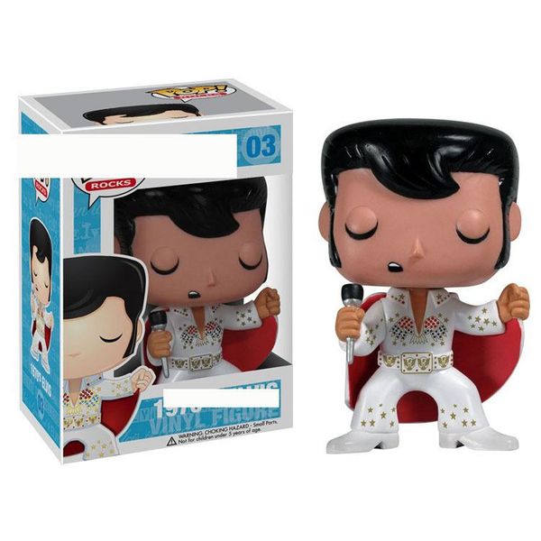 

xmas gift funko pop elvis film and television peripheral anime figures toy model elvis star singer toys with box for collection #03