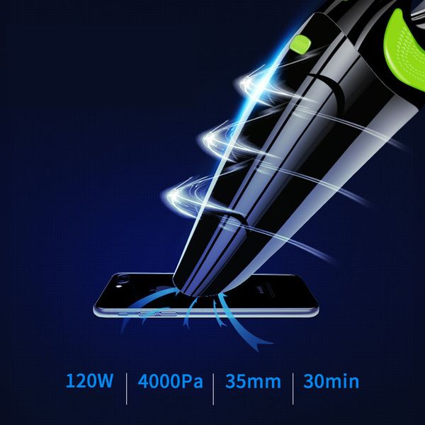 

car vacuum cleaner wireless charging vacuum cleaner 120w handheld wet and dry for household car xc-228