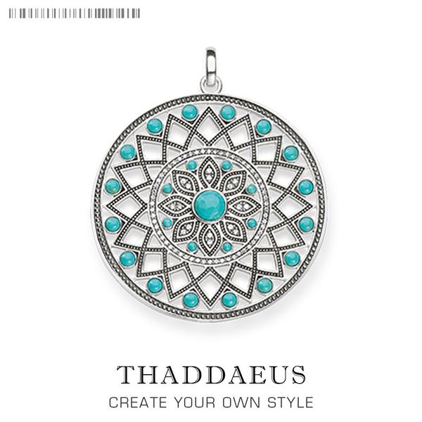 

pendant blue stone ornament,2019 brand new fashion 925 sterling silver jewelry thomas bijoux accessories gift for ts woman