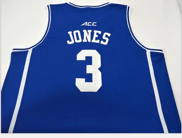 

custom men youth women rare duke #3 tre jones round neck college basketball jersey size s-5xl or custom any name or number jersey, Black