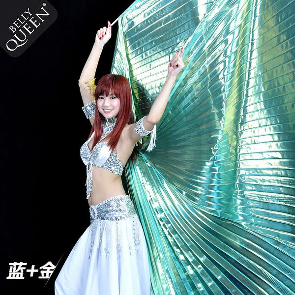 

египет танец живота isis крылья для взрослых индия танцовщица беллиданс костюм аксессуары без ручки 13 цветов, Black;red