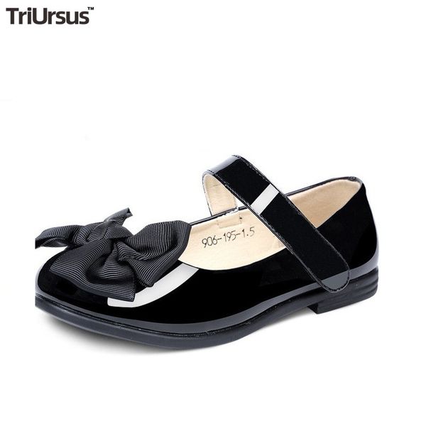 

girls shoes for party pu leather kids toddler girl dress shoes bowknot big girl princess blace pink children leather, Black;grey