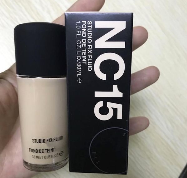 

Новый пакет высокое качество nc15 nc20 nc25 nc30 NC35 STUDIO FIX FLUID FOND DE TEINT 30 мл косметика для макияжа жидкая основа DHL бесплатно