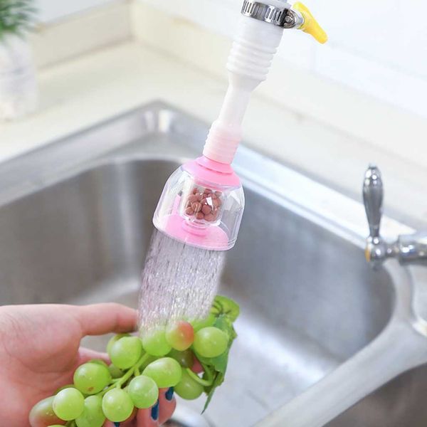 

1pc kitchen faucet splash head extender bath shower faucet splash filter tap device head nozzle water saving filtersf1127