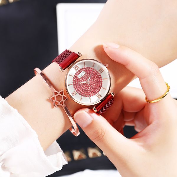 

женские наручные часы 2019 rhinestone дамы кварцевые часы полный нержавеющей стали женские часы наручные часы, Slivery;brown