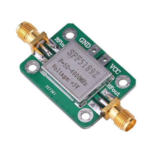 

lna 50-4000mhz rf low noise amplifier signal receiver module shield board for arduino spf5189 nf = 0.6db inm
