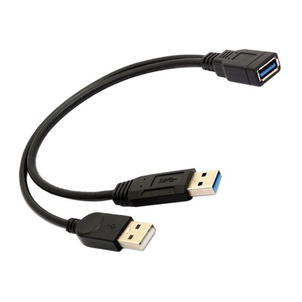 

high speed 2 ports usb 3.0 female to usb male header extension y cable adapter