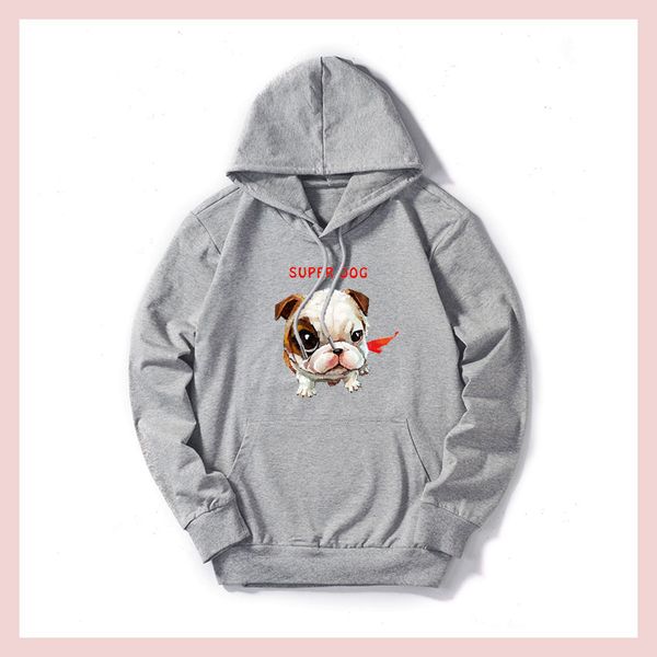 

luxury hoodie for women men fashion deisgner hoodie solid color letter print with dog pattern sweater plus size m-5xl, Black