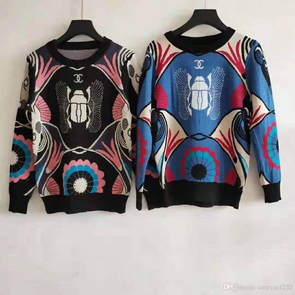 

409 2019 летний бренд тот же стиль свитер пуловер панелями красный черный круглый вырез с коротким рукавом обычная выпускная мода женская од, White;black