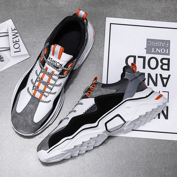 

men's shoes low-stitching flat shoes high-quality designer brand fashion non-slip warm casual sports men's, Black