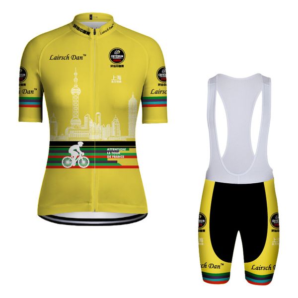 

sptgrvo lairschdan 2020 yellow cycling jersey set breathable mtb bicycle cycling clothing mountain bike wear clothes short suit, Black;blue