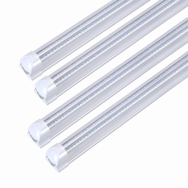 

t8 integrated led tube 18w 36w 48w 56w 72w 100w double row v shape cooler/ er led lamp fluorescent replace light bulb ac85-265v
