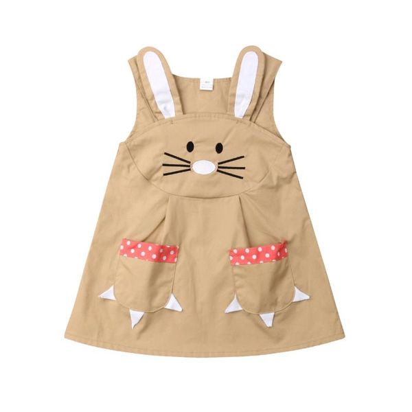

1-5y малышей дети ребёнки лето cute платье мультфильм печати рукавов длиной до колен a-line сарафаны комбинезоны платье, Red;yellow