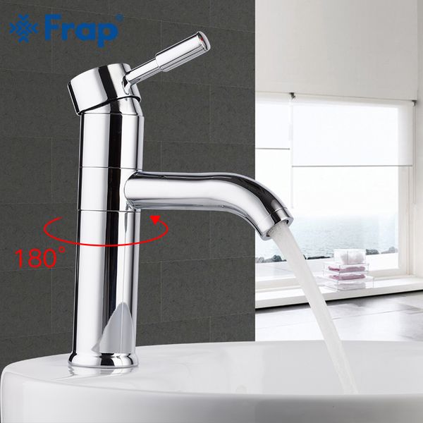 

frap bathroom basin faucet brass bath mixer sink faucet solid single cold and water mixer taps 360 rotary chrome