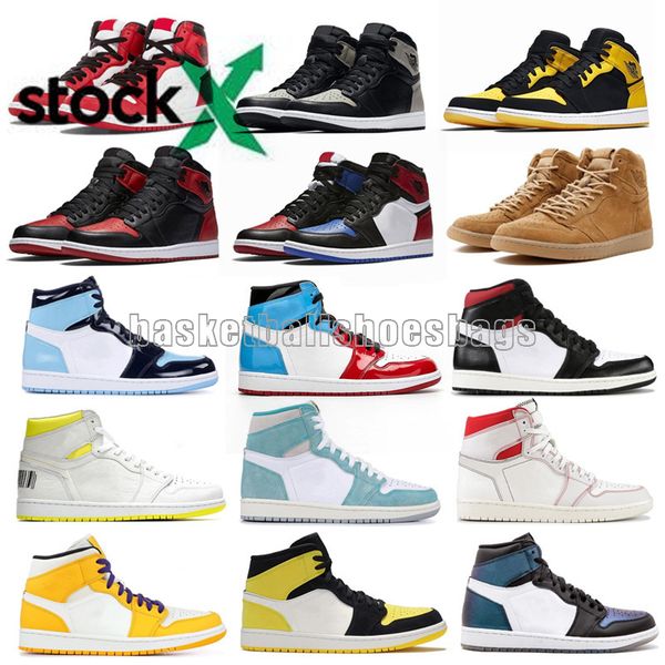 

1 high travis scotts low fearless obsidian men women basketball shoes spiderman unc 1s banned bred toe men sport sneakers