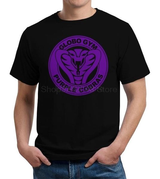 

globo gym purple cobras t-shirt 2019 new streetwear men's short-sleeved t-shirt, White;black