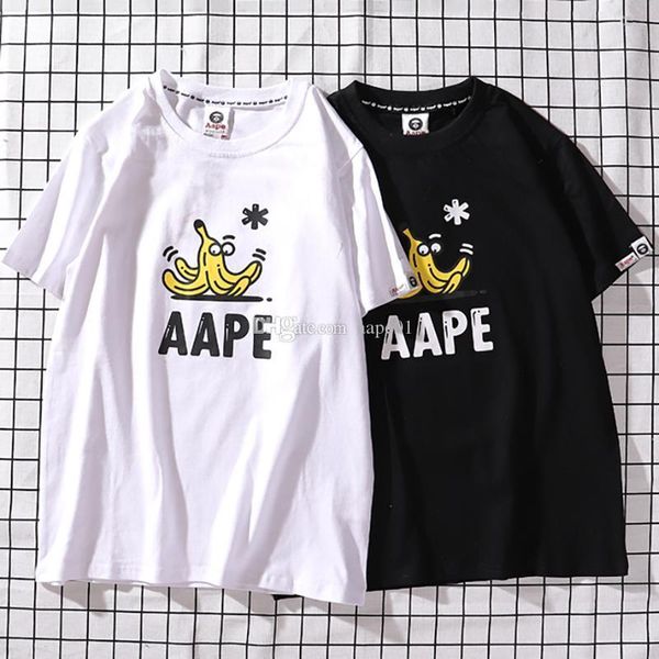 

aape mens designer t shirt aape men women short sleeves luxury mens designer t shirt m-2xl, White;black