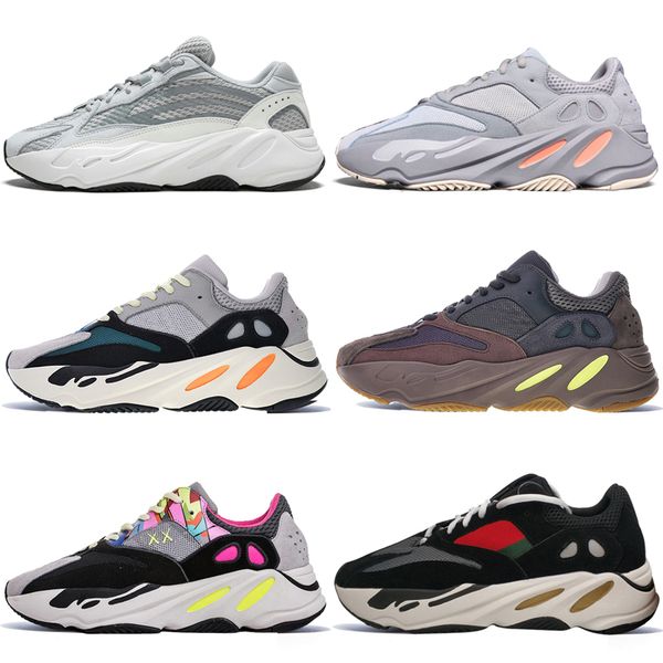 

Top Quality Kanye West 700 V2 Static 3M Mauve Inertia 700s Wave Runner Mens Running shoes for men Women sports sneakers designer Size 36-46