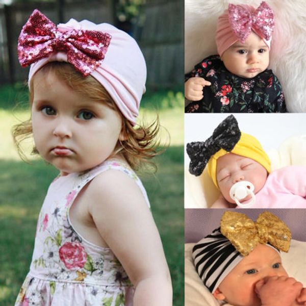 

christmas hats baby girls infant striped soft hat with bow cap hospital newborn beanie diomand cotton with big paillette bow