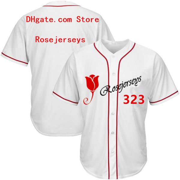 

RJ123-323 Baseball Jerseys #323 Men Women Youth Kid Adult Lady Personalized Stitched Any Your Own Name Number S-4XL