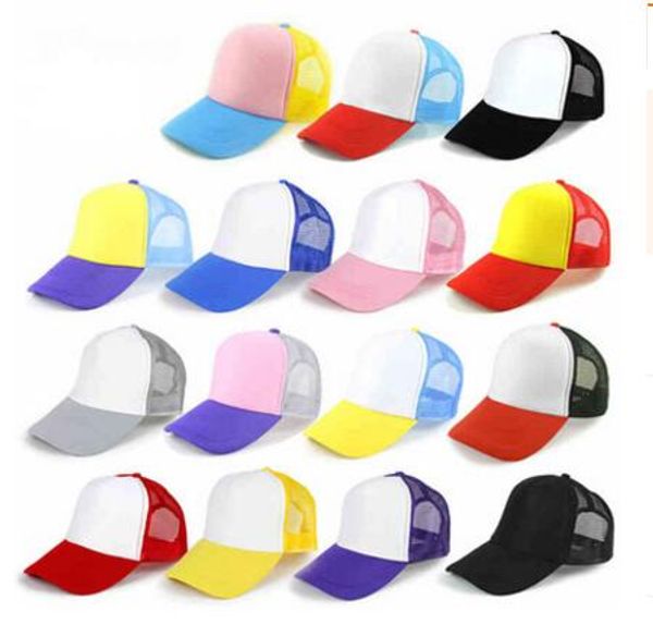 

kids trucker cap mesh caps blank trucker hats snapback hats kid size 52-55cm size 56-60cm acept custom made logo moq 100 pcs, Blue;gray