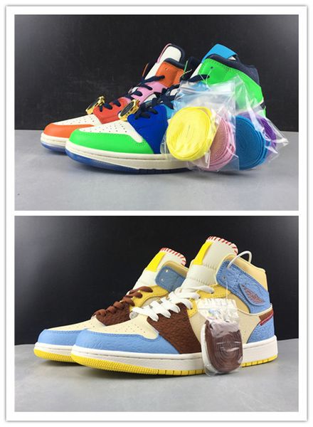 

wholesale 2019 new fearless yellow blue brown i 1s men women mid basketball shoes outdoor trainers size 5.5-12