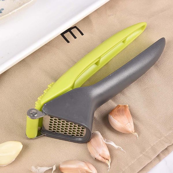 

manual garlic presser kitchen stainless steel press shredder garlic onion ginger garlic grinding slicer chopper cooking tool