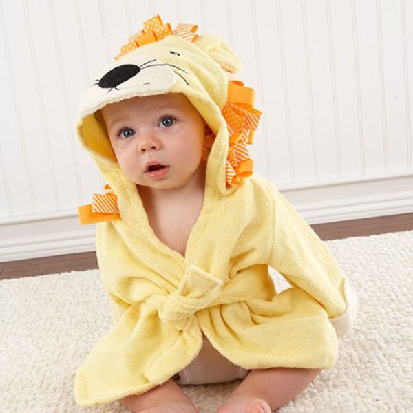 

infant baby long sleeve hoodies belt bathing robes sleepwear cute boys girls animal ears bathrobe hooded bath robes towels vt1162