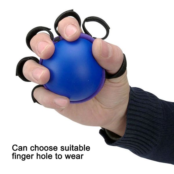 

hand grip ball finger practice exercise muscle power rubber rehabilitation training gripper adjustable soft hand grip equipment
