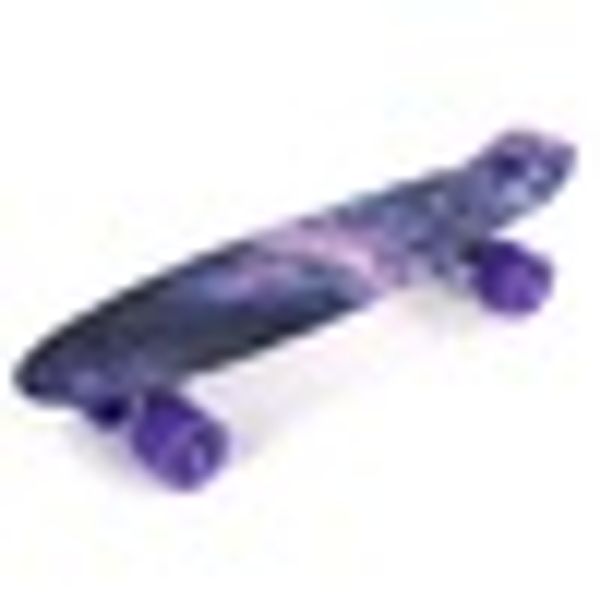 

skateboard longboard 22 inch stars pattern four-wheel pp plastic board deck skate board great for kids and adults