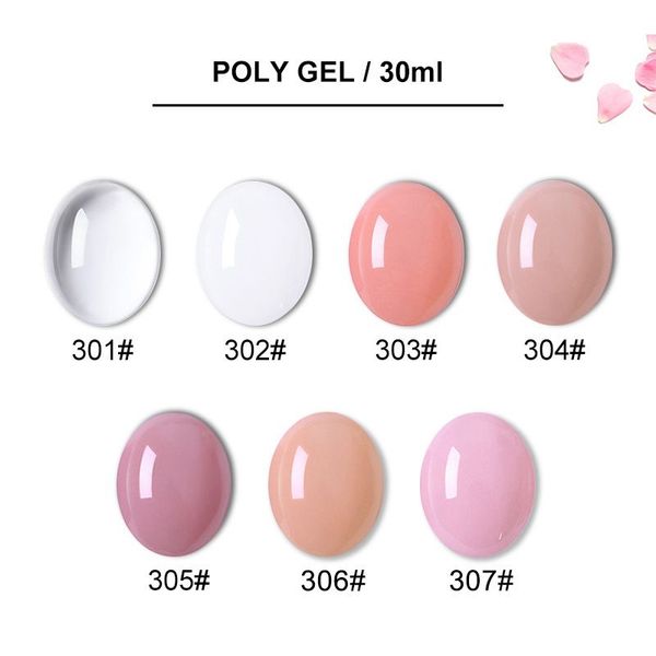 

professional trendy plastic nail ptherapy gel set brush set manicure extended plastic crystal uv mkxj, Red;pink
