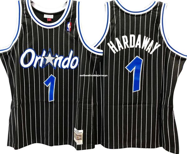

penny hardaway #1 black sewn vintage jersey mens vest size xs-6xl stitched basketball jerseys ncaa, Black;blue