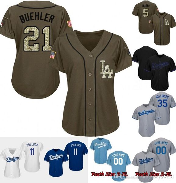 

Lady & Youth Los Angeles Jersey 11 A. J. Pollock 21 Walker Buehler 22 Clayton Kershaw 32 Sandy Koufax Kenley Jansen Dodgers Baseball Jerseys