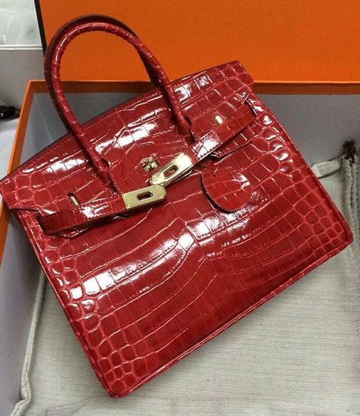 

35cm 30cm 25cm 2019 big brand women totes shoulder bags with lock lady cowhide alligator genuine leather fashion handbag wholesale