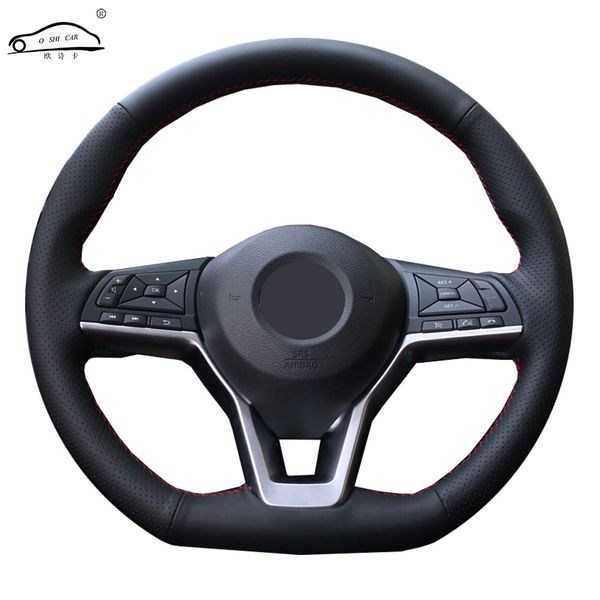 

steering wheel cover for x-trail 2017-2019 qashqai 2018 rogue (sport) 2017-2019 soft fiber leather steering wheel cover