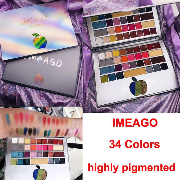 

IMEAGO Makeup eyeshadow New NUDE палитра теней для век 34 цвета Матовый Shimmer Блеск палитра теней д
