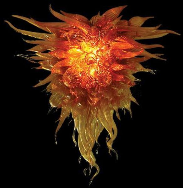 

luxury amber color led bulbs ce ul certificate flush mounted blown glass chandelier murno glass chandelier lighting