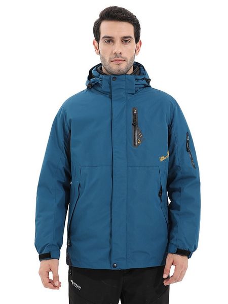 

winter inner fleece waterproof jacket 3 in 1 outdoor women sport warm brand coat hiking camping trekking skiing jackets sa-8, Blue;black