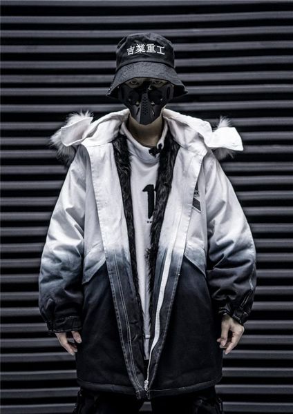 

gradient coat men, Black