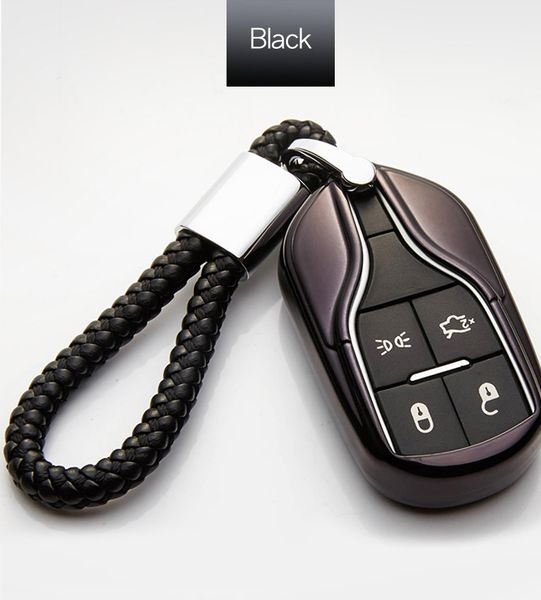 

soft tpu car key covers case + keychain fob shell for maserati ghibli quattroporte granturismo ghibli spoiler levante