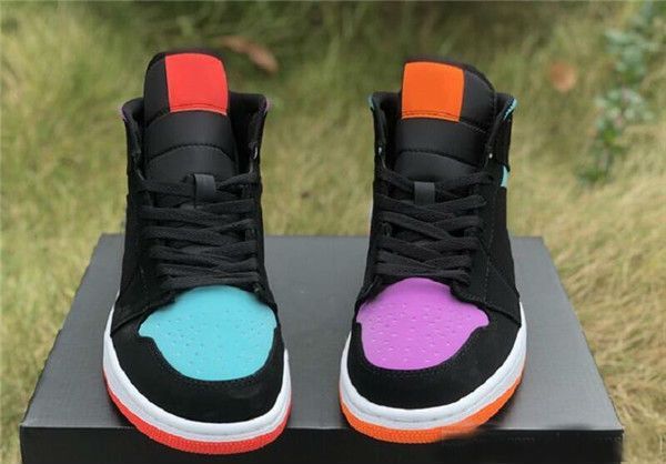 

с box 1 mid черный синий всего оранжевый mens конструкторы баскетбол обувь то, что 1s многоцветный женская мода кроссовки спортивные кроссов
