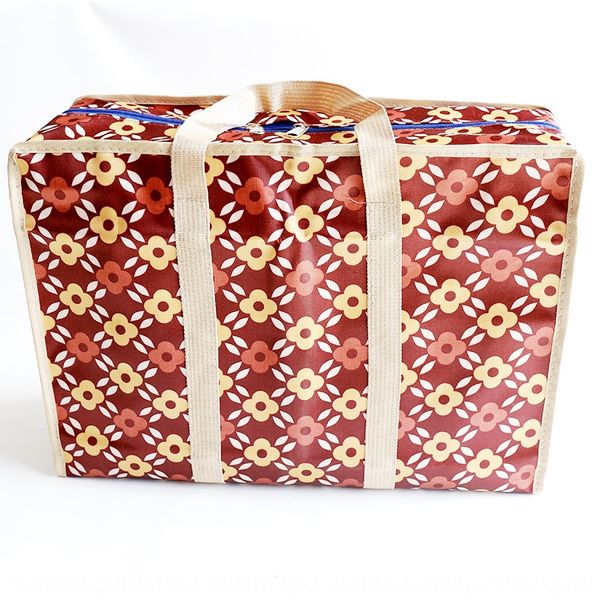 

moving portable luggage storage color storage woven bag ding foam thickened color printing large capacity waterproof woven bag